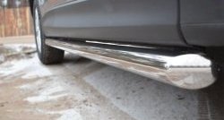 70 999 р. Защита порогов из круглой трубы диаметром 63 мм Russtal Mazda CX-5 KE рестайлинг (2015-2017) (Защита порогов с со скосами на торцах (вариант 1))  с доставкой в г. Керчь. Увеличить фотографию 3
