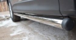 70 999 р. Защита порогов из круглой трубы диаметром 63 мм Russtal Mazda CX-5 KE рестайлинг (2015-2017) (Защита порогов с со скосами на торцах (вариант 1))  с доставкой в г. Керчь. Увеличить фотографию 7