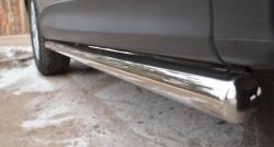 70 999 р. Защита порогов из круглой трубы диаметром 63 мм Russtal Mazda CX-5 KE рестайлинг (2015-2017) (Защита порогов с со скосами на торцах (вариант 1))  с доставкой в г. Керчь. Увеличить фотографию 10