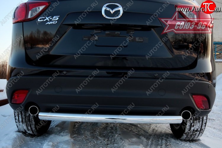 14 939 р. Защита заднего бампера Souz-96 (d60) Mazda CX-5 KE дорестайлинг (2011-2014)  с доставкой в г. Керчь
