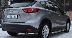 14 549 р. Защита заднего бампера (Ø63 мм уголки, нержавейка) SLITKOFF Mazda CX-5 KE дорестайлинг (2011-2014)  с доставкой в г. Керчь. Увеличить фотографию 3
