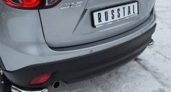 16 899 р. Защита заднего бампера (Ø63 мм уголки, нержавейка) SLITKOFF  Mazda CX-5  KE (2011-2017) дорестайлинг, рестайлинг  с доставкой в г. Керчь. Увеличить фотографию 2