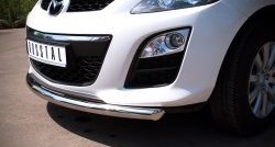 15 999 р. Одинарная защита переднего бампера диаметром 63 мм SLITKOFF  Mazda CX-7  ER (2010-2012) рестайлинг  с доставкой в г. Керчь. Увеличить фотографию 3