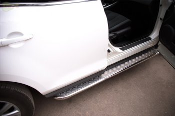 17 849 р. Широкая защита порогов с трубой диаметром 42 мм Russtal v3 Mazda CX-7 ER рестайлинг (2010-2012)  с доставкой в г. Керчь. Увеличить фотографию 3