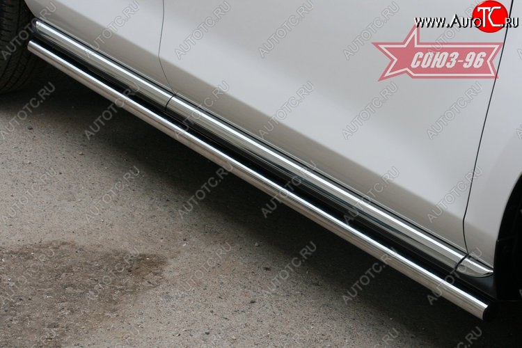 2 564 р. Защита порогов Souz-96 (d42) Mazda CX-7 ER рестайлинг (2010-2012)  с доставкой в г. Керчь