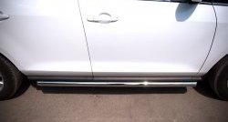 70 999 р. Защита порогов из круглой трубы диаметром 63 мм Russtal Mazda CX-7 ER рестайлинг (2010-2012) (Защита порогов с со скосами на торцах (вариант 1))  с доставкой в г. Керчь. Увеличить фотографию 3