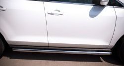 70 999 р. Защита порогов из круглой трубы диаметром 63 мм Russtal Mazda CX-7 ER рестайлинг (2010-2012) (Защита порогов с со скосами на торцах (вариант 1))  с доставкой в г. Керчь. Увеличить фотографию 7