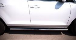 70 999 р. Защита порогов из круглой трубы диаметром 63 мм Russtal Mazda CX-7 ER рестайлинг (2010-2012) (Защита порогов с со скосами на торцах (вариант 1))  с доставкой в г. Керчь. Увеличить фотографию 11