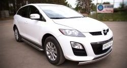 21 599 р. Широкая защита порогов Russtal Mazda CX-7 ER рестайлинг (2010-2012)  с доставкой в г. Керчь. Увеличить фотографию 4