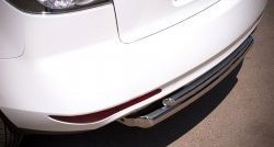 17 999 р. Защита заднего бампера (Ø63 и 42 мм, нержавейка) SLITKOFF Mazda CX-7 ER рестайлинг (2010-2012)  с доставкой в г. Керчь. Увеличить фотографию 2