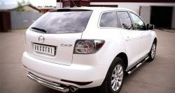 18 699 р. Защита заднего бампера (Ø76 и 42 мм, нержавейка) SLITKOFF  Mazda CX-7  ER (2010-2012) рестайлинг  с доставкой в г. Керчь. Увеличить фотографию 4