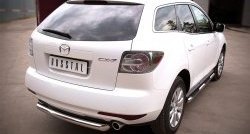 15 249 р. Одинарная защита заднего бампера из трубы диаметром 76 мм SLITKOFF  Mazda CX-7  ER (2010-2012) рестайлинг  с доставкой в г. Керчь. Увеличить фотографию 4