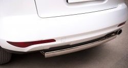 12 999 р. Защита заднего бампера (Ø75x42 мм, нержавейка) Russtal Mazda CX-7 ER рестайлинг (2010-2012)  с доставкой в г. Керчь. Увеличить фотографию 2