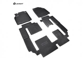 Комплект 3D ковриков салона Element (полиуретан) Mazda CX-9 TB дорестайлинг (2007-2009) (Черные)