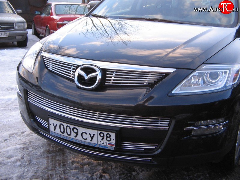 10 199 р. Декоративная вставка воздухозаборника Berkut Mazda CX-9 TB дорестайлинг (2007-2009)  с доставкой в г. Керчь