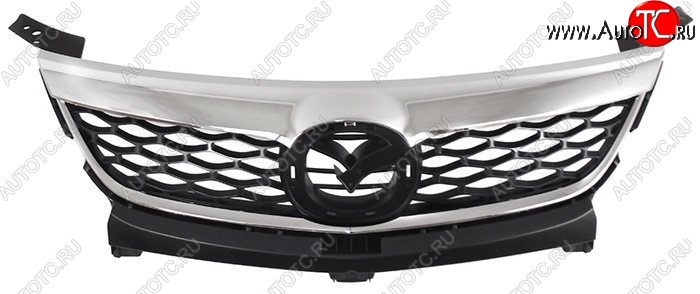 7 699 р. Решётка радиатора SAT  Mazda CX-9  TB (2009-2012) 1-ый рестайлинг (Неокрашенная)  с доставкой в г. Керчь