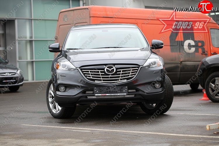 8 819 р. Декоративный элемент решетки радиатора Souz-96 (d16) Mazda CX-9 TB дорестайлинг (2007-2009)  с доставкой в г. Керчь