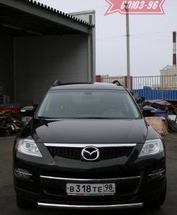 2 384 р. Защита переднего бампера одинарная Souz-96 (d60) Mazda CX-9 TB дорестайлинг (2007-2009)  с доставкой в г. Керчь. Увеличить фотографию 2