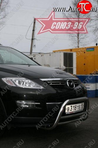 13 409 р. Защита переднего бампера (дорестайлинг) Souz-96 (d60) Mazda CX-9 TB дорестайлинг (2007-2009)  с доставкой в г. Керчь