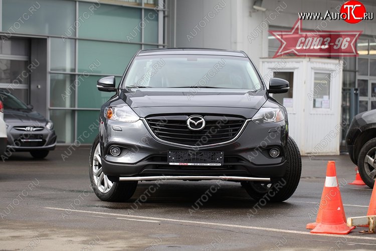 15 344 р. Защита переднего бампера (d42) Premium Souz-96 Mazda CX-9 TB дорестайлинг (2007-2009)  с доставкой в г. Керчь