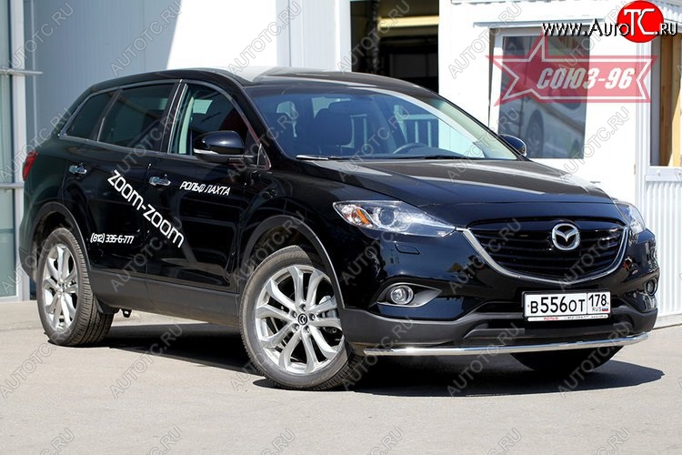 16 199 р. Защита переднего бампера (d42) Souz-96 Mazda CX-9 TB дорестайлинг (2007-2009)  с доставкой в г. Керчь