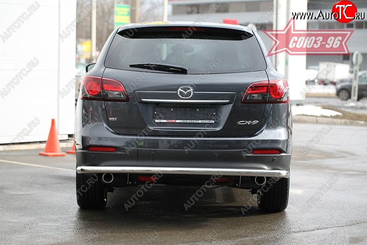 15 029 р. Защита заднего бампера рестайлинг Souz-96 (d60) Mazda CX-9 TB дорестайлинг (2007-2009)  с доставкой в г. Керчь