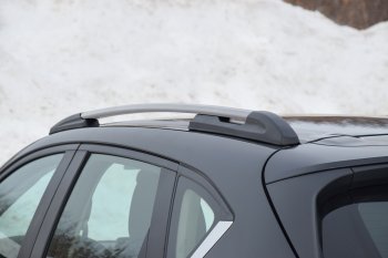 8 559 р. Рейлинги Petroil Tuning  Mazda CX-5  KE (2011-2017) дорестайлинг, рестайлинг (Цвет: серебристый муар)  с доставкой в г. Керчь. Увеличить фотографию 2