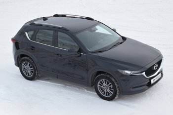 8 559 р. Рейлинги Petroil Tuning  Mazda CX-5  KE (2011-2017) дорестайлинг, рестайлинг (Цвет: серебристый муар)  с доставкой в г. Керчь. Увеличить фотографию 3