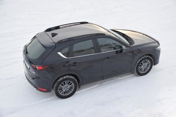 8 559 р. Рейлинги Petroil Tuning  Mazda CX-5  KE (2011-2017) дорестайлинг, рестайлинг (Цвет: черный муар)  с доставкой в г. Керчь. Увеличить фотографию 3
