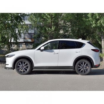 19 999 р. Защита порогов из круглой трубы диаметром 63 мм SLITKOFF v3 Mazda CX-5 KF (2016-2025)  с доставкой в г. Керчь. Увеличить фотографию 2