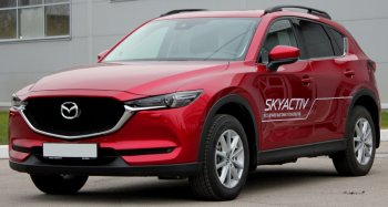 7 999 р. Рейлинги крыши АПС  Mazda CX-5  KF (2016-2025) (Черно-серые, без поперечин)  с доставкой в г. Керчь. Увеличить фотографию 4
