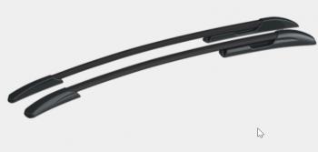 Рейлинги крыши АПС Mazda CX-5  KF (2016-2025) (Черные, поперечины серые, крепление скоба, L1300)