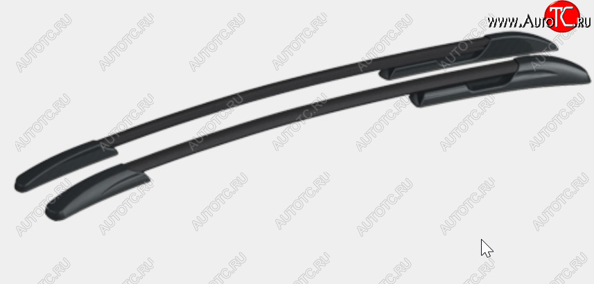13 039 р. Рейлинги крыши АПС  Mazda CX-5  KF (2016-2025) (Черные, поперечины черные, крепление скоба, L1300)  с доставкой в г. Керчь