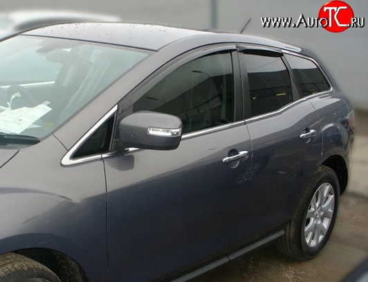 2 999 р. Дефлекторы окон (ветровики) Novline 4 шт Mazda CX-7 ER дорестайлинг (2006-2010)  с доставкой в г. Керчь