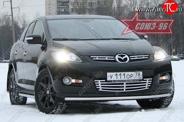 10 664 р. Защита переднего бампера d 42 Mazda CX-7 ER дорестайлинг (2006-2010)  с доставкой в г. Керчь