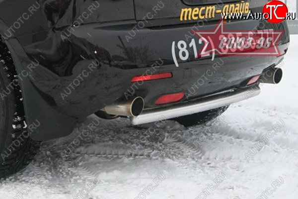 10 349 р. Защита заднего бампера Souz-96 (d60) Mazda CX-7 ER дорестайлинг (2006-2010)  с доставкой в г. Керчь