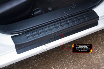Накладки порожков салона RA Mazda 6 GJ дорестайлинг седан (2012-2015) (Передние)