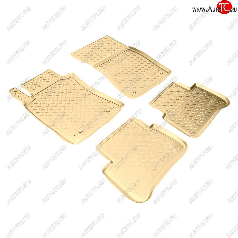 3 789 р. Коврики салона Norplast Unidec Mercedes-Benz E-Class W211 дорестайлинг седан (2002-2006) (Цвет: бежевый)  с доставкой в г. Керчь