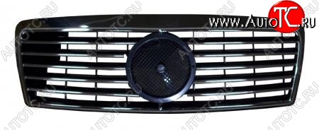 3 999 р. Решётка радиатора SAT (под эмблему) Mercedes-Benz E-Class W210 универсал рестайлинг (1999-2003) (Неокрашенная)  с доставкой в г. Керчь