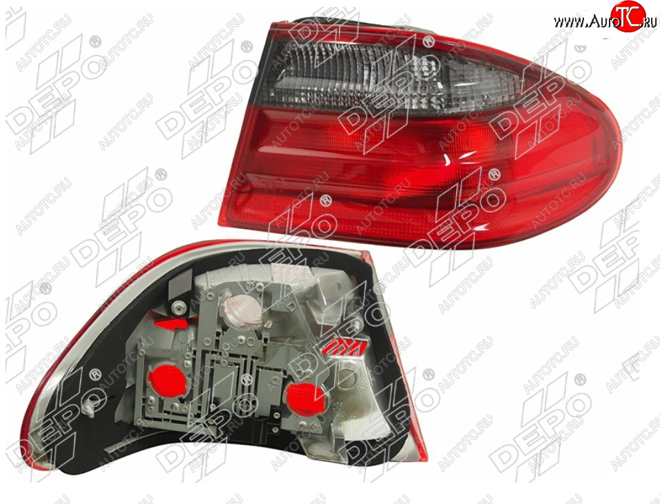 5 449 р. Правый фонарь задний DEPO Mercedes-Benz E-Class W210 седан рестайлинг (1999-2002)  с доставкой в г. Керчь