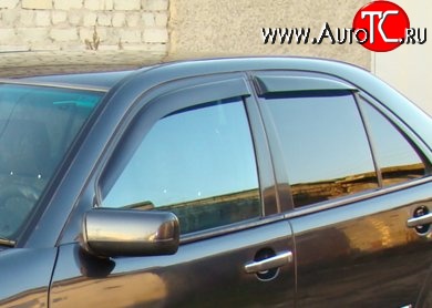 3 299 р. Комплект дефлекторов окон (ветровиков) 4 шт. Novline Mercedes-Benz E-Class W210 дорестайлинг седан (1996-1999)  с доставкой в г. Керчь
