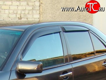 999 р. Комплект дефлекторов окон (ветровиков) 4 шт. (седан) Russtal Mercedes-Benz E-Class W210 дорестайлинг седан (1996-1999)  с доставкой в г. Керчь