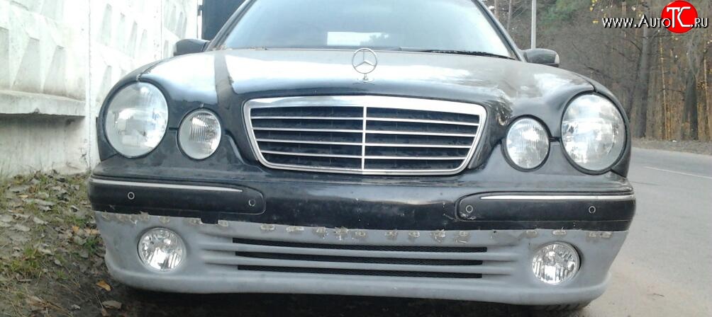 5 199 р. Накладка на передний бампер Sport Mercedes-Benz E-Class W210 дорестайлинг седан (1996-1999)  с доставкой в г. Керчь