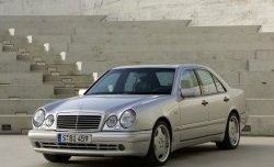 4 499 р. Комплект порогов AMG E45 Mercedes-Benz E-Class W210 дорестайлинг седан (1996-1999) (Неокрашенные)  с доставкой в г. Керчь. Увеличить фотографию 3