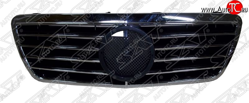 2 679 р. Решётка радиатора SAT (под эмблему) Mercedes-Benz E-Class W210 дорестайлинг универсал (1996-1999) (Неокрашенная)  с доставкой в г. Керчь