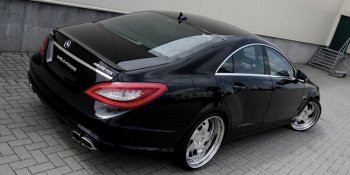 4 499 р. Спойлер багажника AMG Mercedes-Benz CLS class C218 (2011-2017) (Неокрашенный)  с доставкой в г. Керчь. Увеличить фотографию 2