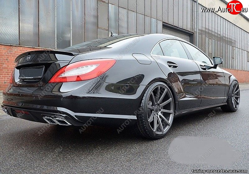 4 499 р. Спойлер багажника AMG Mercedes-Benz CLS class C218 (2011-2017) (Неокрашенный)  с доставкой в г. Керчь