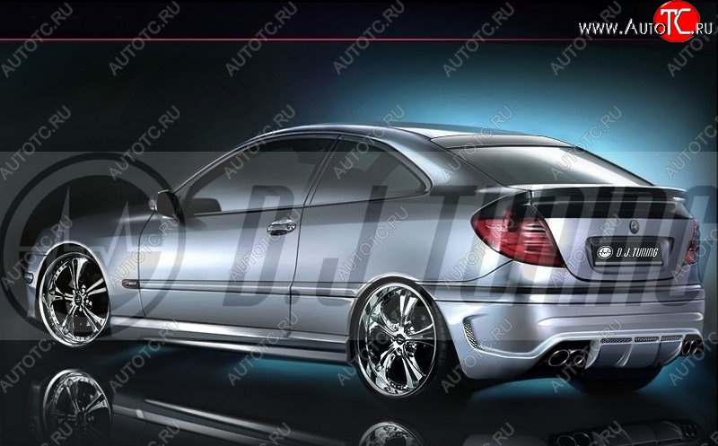 25 899 р. Задний бампер R1 Mercedes-Benz C-Class CL203 дорестайлинг купе (2001-2004)  с доставкой в г. Керчь