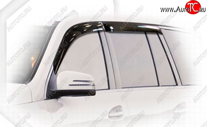 2 349 р. Дефлектора окон CA-Plastiс Mercedes-Benz GL class X166 дорестайлинг (2012-2016) (Classic полупрозрачный, Без хром.молдинга)  с доставкой в г. Керчь