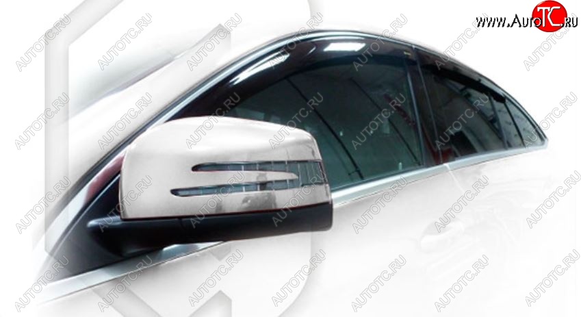 2 099 р. Дефлектора окон CA-Plastic Mercedes-Benz GLE class C292 (2015-2025) (Classic полупрозрачный, Без хром.молдинга)  с доставкой в г. Керчь